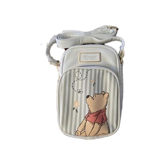 Disney Winnie The Pooh Faux Leather Crossbody Bag Cell Phone Holder*Primark*-NEW - Picture 1 of 7